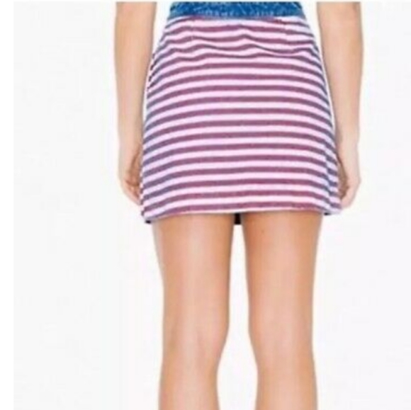 AMERICAN APPAREL STARS & STRIPES DENIM SKIRT - Picture 4 of 8
